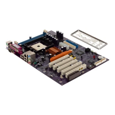 Motherboard ATX ECS 755-A2 Socket 754 DDR AGP PCI Cnr - Image 1 of 3