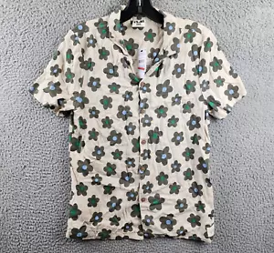 Cotton On Cabana Floral Linen Short Sleeve Button Up Shirt Boys 13-14 Multi - Picture 1 of 12
