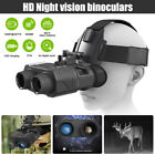 Jumelles zoom 3D/8X vision nocturne infrarouge numérique montées sur tête lunettes de chasse