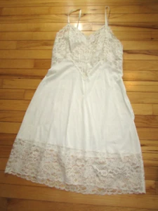 Ivory Full Body Lace Top & Bottom Full Satin Slip Unbranded Size M No tag - Picture 1 of 6