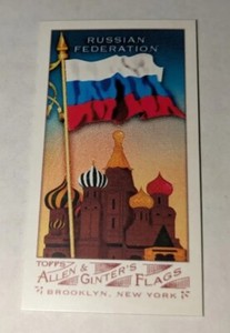 2007 Topps Allen & Ginter Flags of All Nations Minis RUSSIA RUSSIAN FEDERATION