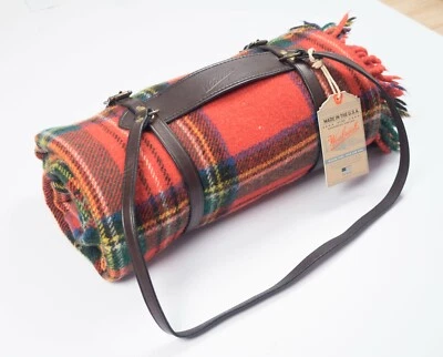 Woolrich Leather Blanket Carry Strap Storage - New With Tags - Image 1 of 4