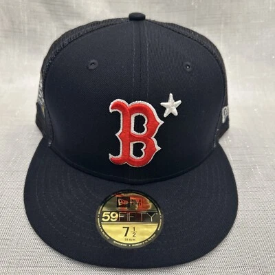 Chapéu New Era Boston Red Sox 2022 All Star Game Patch Trucker 59FIFTY 5950 7 1/2 - Imagem 1 de 4