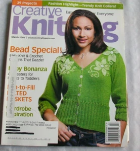 Creative Knitting Magazine 39 Easy Knit Projects Bead Knits Special March 2006 - Picture 1 of 7