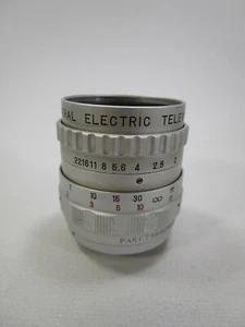 GENERAL ELECTRIC No. 53176 TELEVISION LENS 25mm 1:1.4, PART 7399014 P1 vintage - Picture 1 of 9