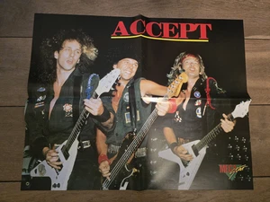 Accept / Zero Nine  - Very rare poster  46 x 58 cm - Finland 1987 NEW - Bild 1 von 2