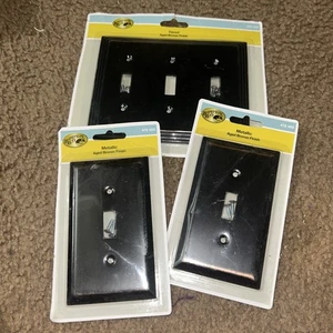 Hampton Bay Kippschalterabdeckung, Ansley gealterte Bronzeoberfläche - Menge 3 - Bild 1 von 11