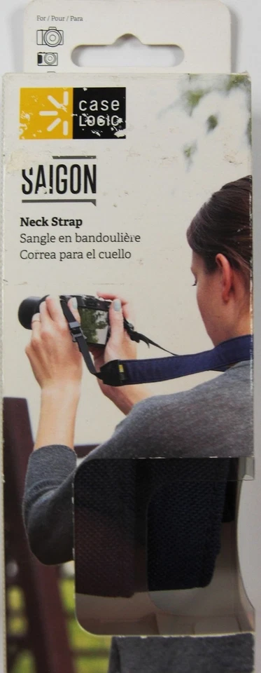 Case Logic Saigon Blue Camera DSLR Neck Strap New - Image 1 of 4