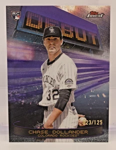 2025 Topps Finest Baseball Debut Chase Dollander #D-27 Purple Refractor /125 - Picture 1 of 2