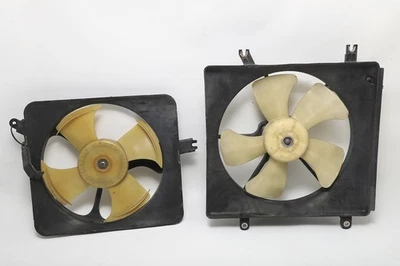 Juego de ventilador de refrigeración del radiador condensador de aire acondicionado Honda Prelude 99-01 con cubierta, A905, OEM,  Foto 1 de 4