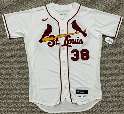 TEPERA #38 talla 46 2023 CAMISETA JUEGO ST. LOUIS CARDINALS CREMA EMITIDA EN CASA MLB Foto 1 de 4