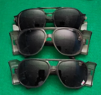 Lot of VINTAGE Safety/Sunglasses W/Side Shield Plastic 3 Pairs - Image 1 of 2