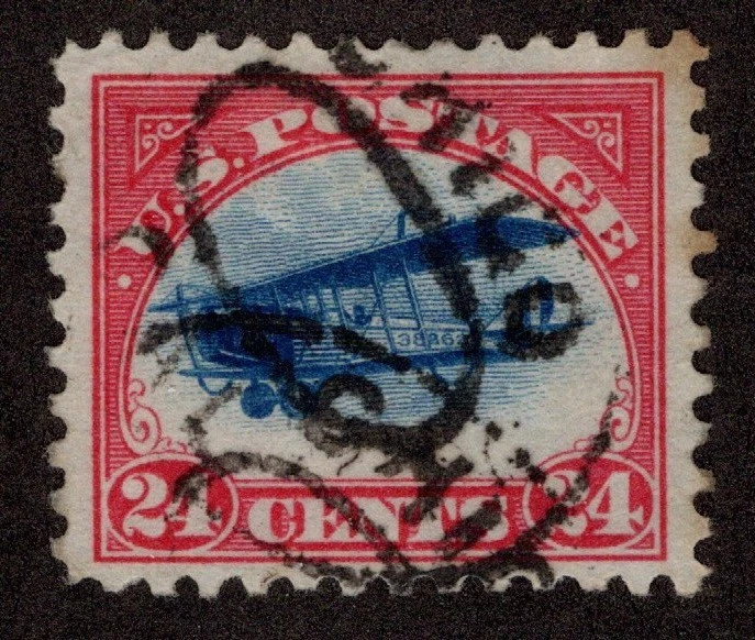 USA 1918 Scott C3 used VF: Curtiss Jenny; SCV: $35 - Image 1 of 1