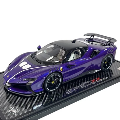 Modellino Auto BBR Models 1/18 Ferrari SF90 XX Violet 21 Tetto Nero Limited E... - Immagine 1 di 4