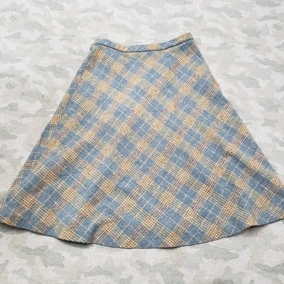 Falda de Colección Alex Colman para Mujer 10 Azul Pull On Mezcla de Lana Pinup Foto 1 de 4