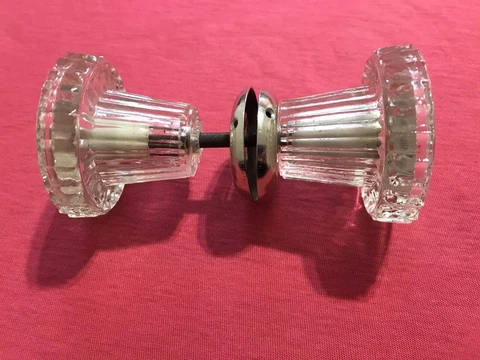 Vintage Soviet decorative glass door handles USSR 1970s Cover