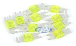 T-Spec v8MANL10010 V8 Series 100A Nickel Plated MANL Car Fuses 10 Pack - Picture 1 of 2