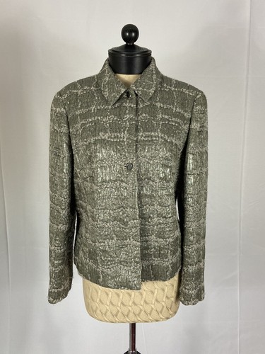 Blazer verde metallizzato Valentino taglia 10