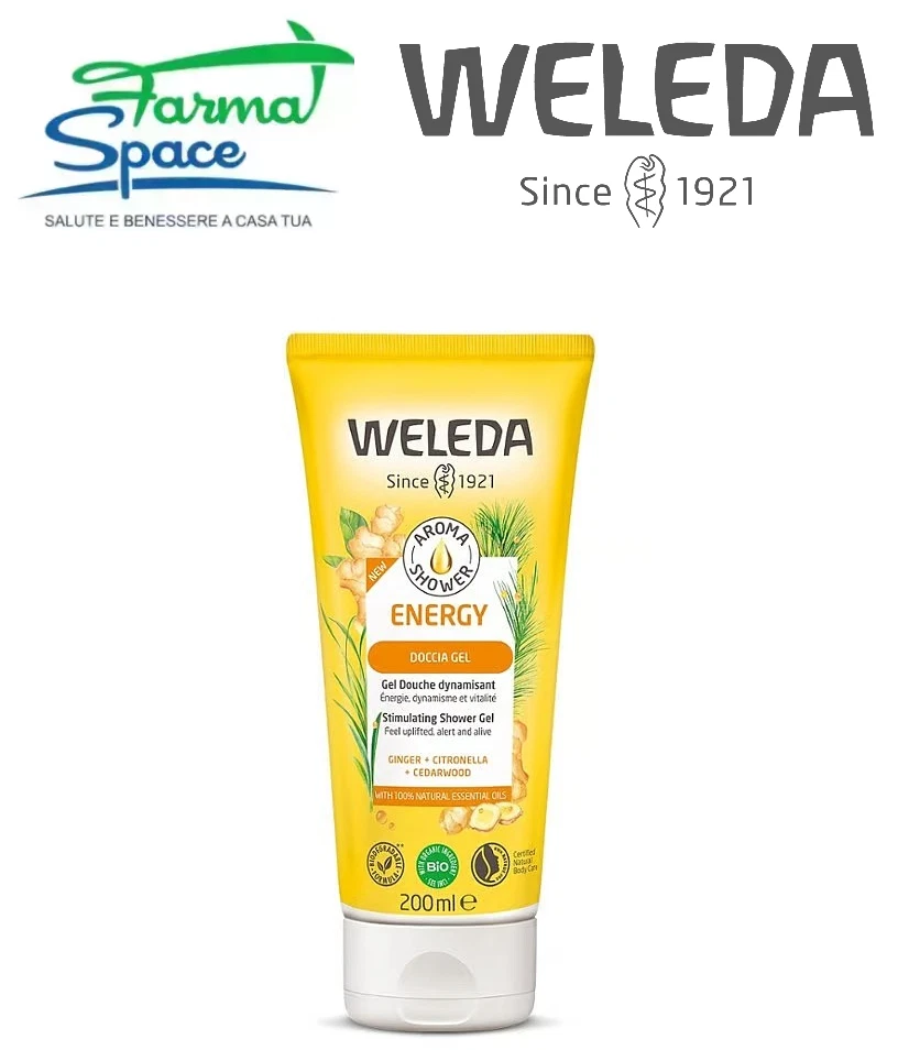 WELEDA Gel Doccia AROMA SHOWER ENERGY Bagno Schiuma 100% Naturale  200 mL - Immagine 1 di 1