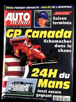 AUTO HEBDO 1090 du 18/06/1997; GP Canada/ 24 Heures du Mans/ Rallye Acropole - Photo 1/2