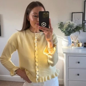 ZARA: Cardigan in maglia con volant al burro: 2756/114: acquirenti nel Regno Unito_Ottienilo più velocemente!! - Foto 1 di 3