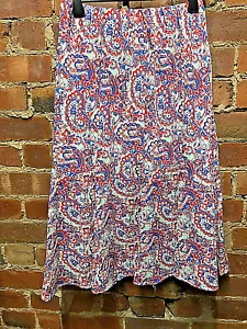 Nightingales Paisley Print Flared Skirt - Size 10 BNWT Summer Festival Holiday - Picture 1 of 10