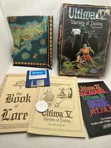 ATARI ST - ULTIMA V 5 WARRIORS OF DESTINY - COIN & MAP - Read Description - Picture 1 of 11