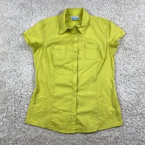 Columbia Sportswear Company Womens Size Medium Green Full Button Down Collar