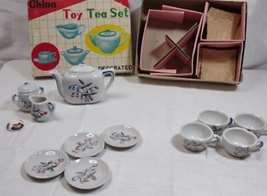 Childs toy tea set, 1960's ,made in Japan , China, 14 piece set. - Picture 1 of 20