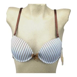 Balconette BH Push Up gepolstert Bügel tief anpassbare Träger 32A - Bild 1 von 6