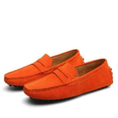Mens Driving Suede Shoes Loafers Moccasins Slip On Round Toe Comfort Casual Chic - Image 1 of 4