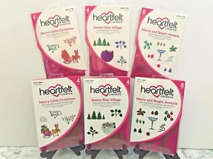 Lotto Set Creazioni Cuore Die+Timbro SCEGLI UNO Collezione Allegra e Brillante  - Foto 1 di 14