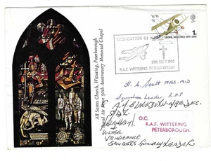RAF Comm/FDC - RAF Wittering Memorial Chapel - Signed - 1968 (RAF521) - Picture 1 of 1