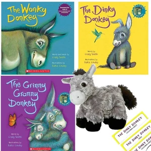 Wonky Donkey Set de Regalo con 3 Cuentos por Craig Smith y la Sra. Katz Cowley + Peluche - Imagen 1 de 9