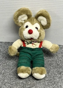 Commonwealth Christmas Mouse 10" Plush Vintage Stuffed Animal - Picture 1 of 7