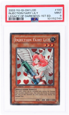 2003 Yu-Gi-Oh Legacy of Darkness Injection Fairy Lily 1st Edition #LOD100 PSA 9 - Image 1 of 2