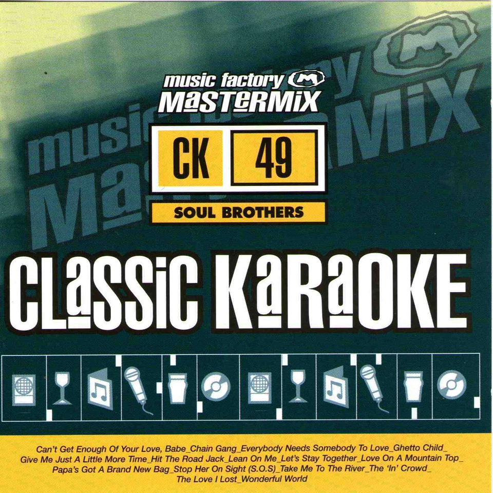 Mastermix (Music Factory) Classic Karaoke CK049 - Soul Brothers CDG Disc - Image 1 of 1