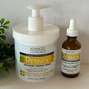 Advanced Clinicals Retinol Advanced Firming Cream & Retinol  Anti Wrinkle Serum - Picture 1 of 4