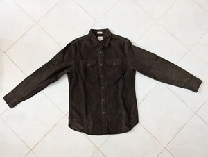 J Crew Men's Dark Green Corduroy Classic Fit Button Shirt Sz Small - Picture 1 of 18