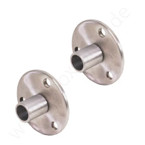 Halter für Rundstab ø 10 mm oder ø 12 mm, 2er Set, Edelstahl - Bild 1 von 1