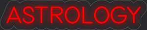 Astrology Red 24x5 inches Neon LED Sign Decor Wall Lights Brighten Up Store - Picture 1 of 1