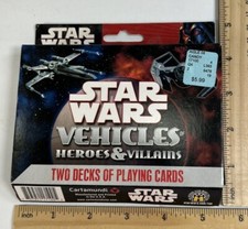 Star Wars Vehicles of Heroes & Villains 2 Decks Playing Cards NEW 