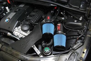 Injen Twin Wrinkle Black Intakes for 07-09 335i E92 / 08-09 135i E82 3.0L L6 - Picture 1 of 2