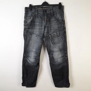 G-Star Herren Jeans 34x32 Blau Raff Elwood Twisted Leg Tactical Distressed W34 L32 - Bild 1 von 13