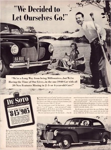 Print Ad De Soto Car  Custom 1940 Full Page Large Magazine 10.5"x13.5" - Picture 1 of 1