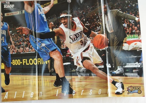 LeBron James Cleveland Cavaliers   Allen Iverson 76ersTHE ANSWER NBA Poster Cover