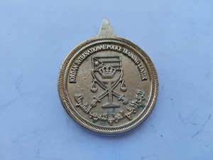 Vintage Jordan Jordanian Military Army trainaing medal medallion keychain rare - Picture 1 of 3