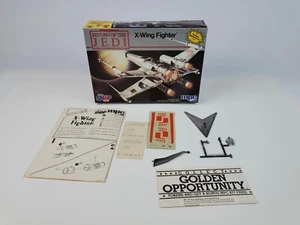 1983 Star Wars ROTJ MPC Model X-Wing Fighter Empty Box Manual Stand Decals CLEAN - Picture 1 of 10