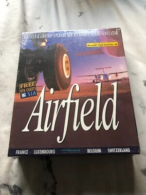 Microsoft flight simulator 98 Big Box PC  AIRFIELD UPGRADE  Rare - Image 1 of 3