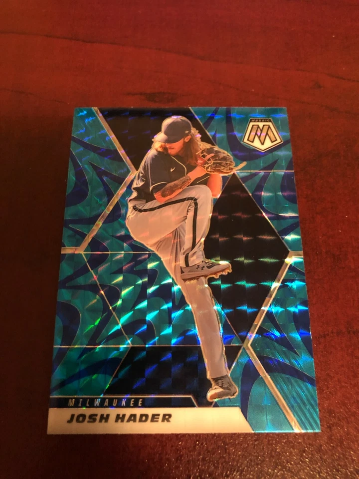 2021 PANINI MOSAIC REACTIVE BLUE PRIZM JOSH HADER MILWAUKEE card #146 - Image 1 of 2
